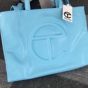 NWOT Telfar Pool Blue Cambridge Shopper Bag